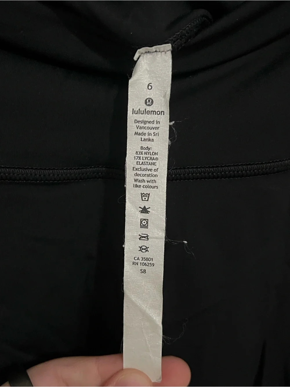 lululemon athletica Black High-Rise Pocket Leggings with Ankle Perforation